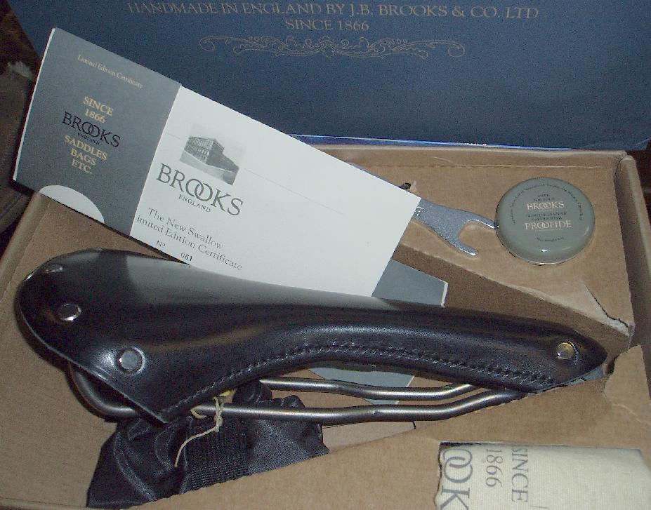 brooks titanium saddle