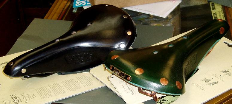 brooks green saddle