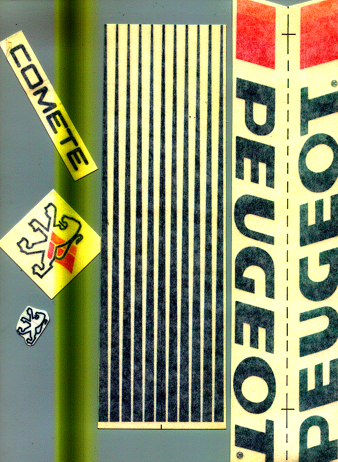 Sticker Peugeot Made in France Decal Transfer White n.9033 