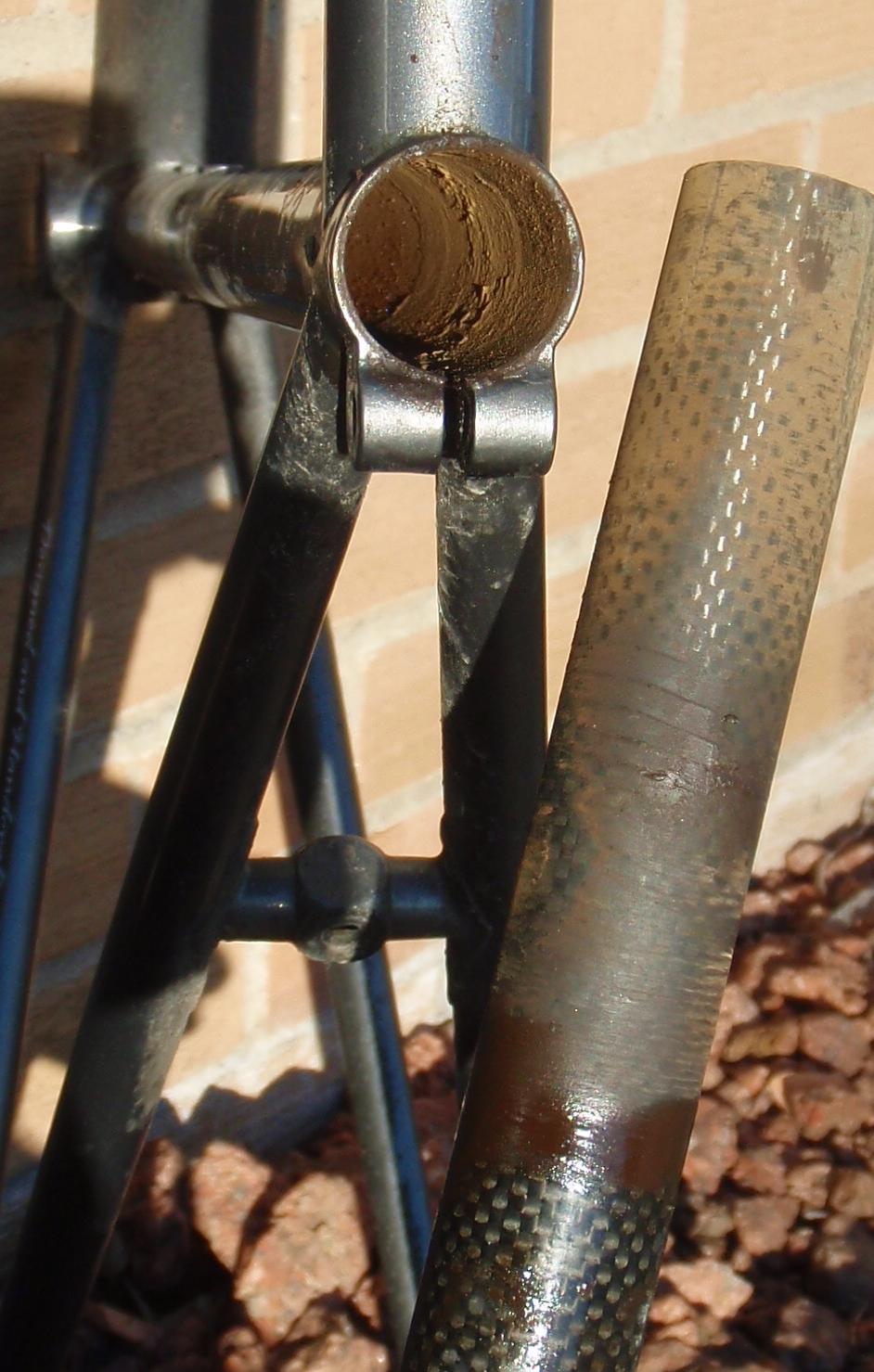rusty broken dented