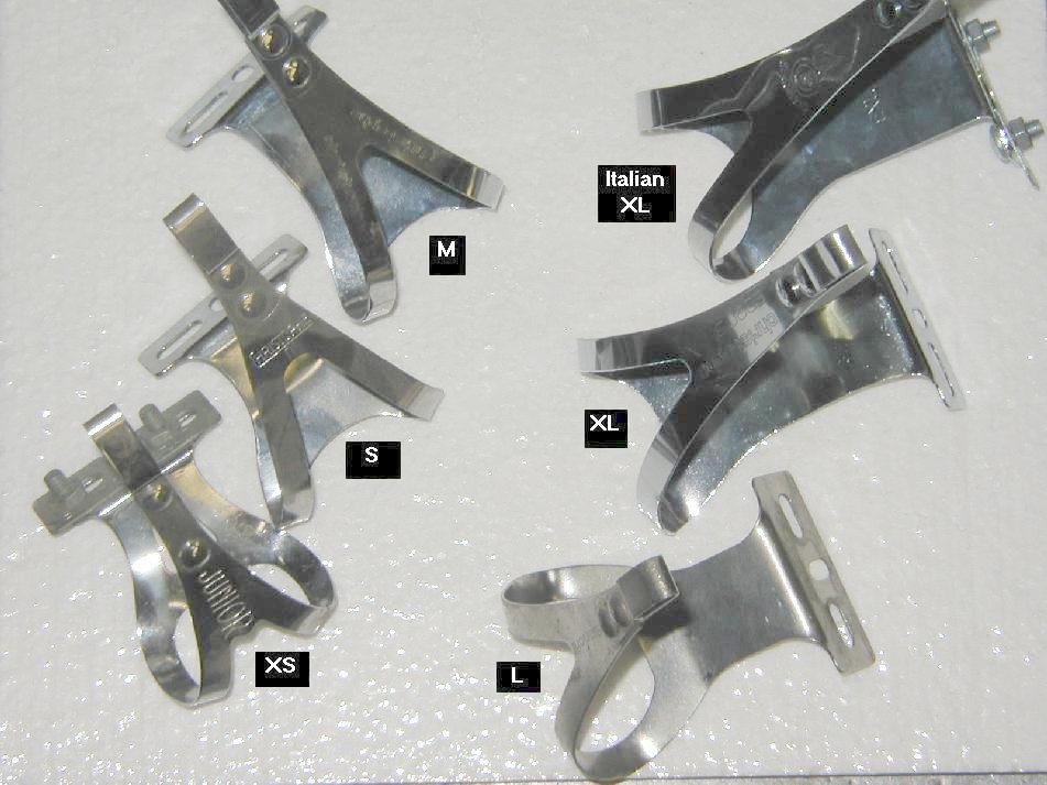 MKS Half Mini Steel Toe Clips Classic Chrome Japan Made Pedal Clip Fixed Gear 