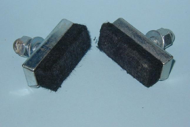VINTAGE CLASSIC BICYCLE FRONT REAR BRAKE BLOCK PADS 4 UNITS RALEIGH ROADSTER 